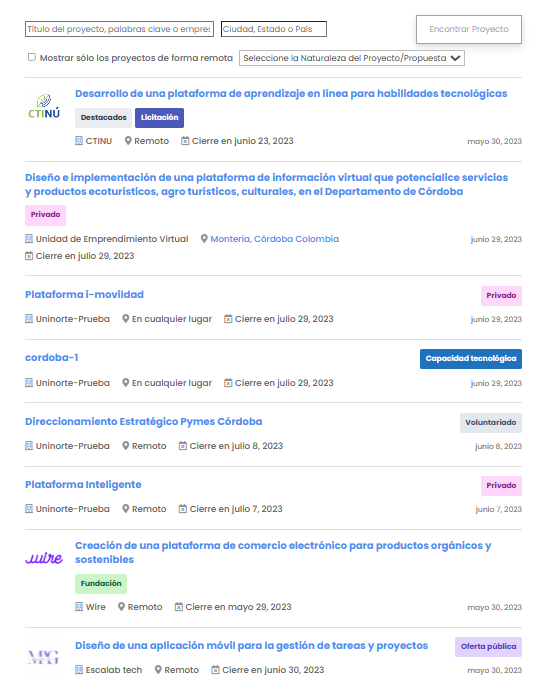 4. Innovación Abierta – Ver propuestas